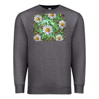 Charcoal Heather Daisy leopard Premium Sweatshirt - RanaPortraitStore