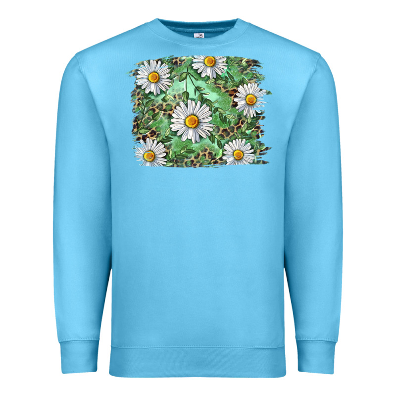 Daisy Leopard Premium Sweatshirt by RanaPortraitStore | Teevron