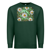 Sports Green Daisy leopard Premium Sweatshirt - RanaPortraitStore