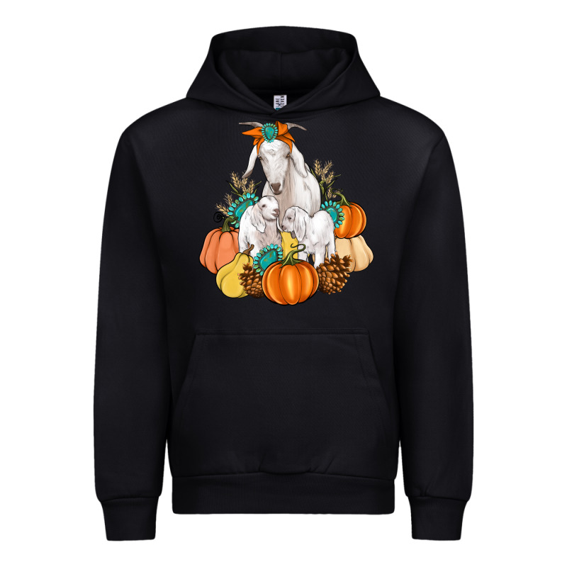 Goat Family Fall Pumpkins Gemstone Urban Hoodie by Artiststas | Teevron
