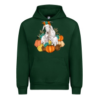 Forest Green Goat family fall pumpkins gemstone Urban Hoodie - Artiststas