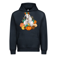 Navy Goat family fall pumpkins gemstone Urban Hoodie - Artiststas