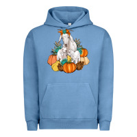 Pigment Pebble Blue Goat family fall pumpkins gemstone Urban Hoodie - Artiststas