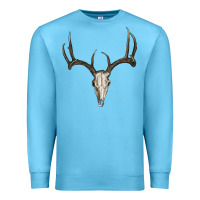 Ocean Blue Deer Skull Premium Sweatshirt - RanaPortraitStore
