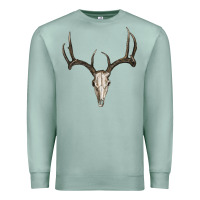 Seafoam Deer Skull Premium Sweatshirt - RanaPortraitStore