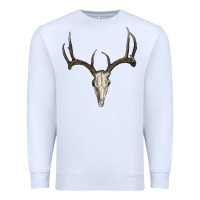 White Deer Skull Premium Sweatshirt - RanaPortraitStore