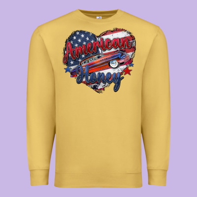American Honey Premium Sweatshirt Designed By Zillion Design Studio