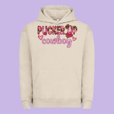 Pucker Up Cowboy Urban Hoodie Designed By Jahusdesignshop