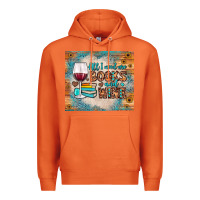 Carrot all i need are books and wine Premium Hoodie - JahusDesignShop