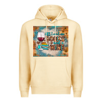 Pina Colada all i need are books and wine Premium Hoodie - JahusDesignShop