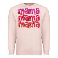 Pale Pink mama mama mama valentines day Premium Sweatshirt - texasbilliewilder