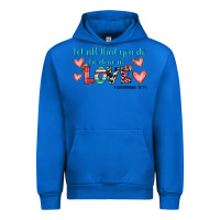 Cobalt let all that you do be done in love Urban Hoodie - JahusDesignShop