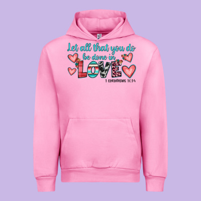 Let All That You Do Be Done In Love Urban Hoodie Designed By Jahusdesignshop