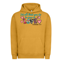 Pigment Peanut Butter let all that you do be done in love Urban Hoodie - JahusDesignShop