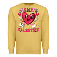 Antique Gold mamas valentine with cute heart Premium Sweatshirt - texasbilliewilder