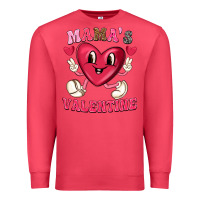 Cardinal mamas valentine with cute heart Premium Sweatshirt - texasbilliewilder