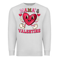 Dove Grey mamas valentine with cute heart Premium Sweatshirt - texasbilliewilder