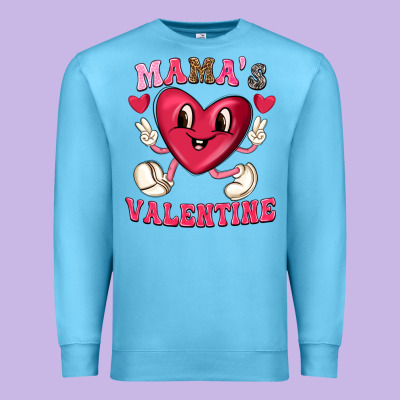 Premium Sweatshirt mamas valentine with cute heart