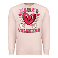 Pale Pink mamas valentine with cute heart Premium Sweatshirt - texasbilliewilder