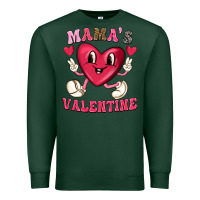Sports Green mamas valentine with cute heart Premium Sweatshirt - texasbilliewilder