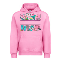 Fuchsia Pink nurse elements with costom name Urban Hoodie - AdoDesignShop