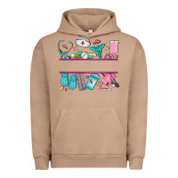 Pigment Burro nurse elements with costom name Urban Hoodie - AdoDesignShop