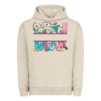 Pigment French Oak nurse elements with costom name Urban Hoodie - AdoDesignShop