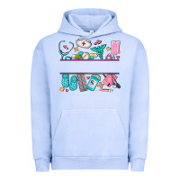 Pigment Grape Ice nurse elements with costom name Urban Hoodie - AdoDesignShop