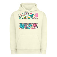 Pigment Pistachio nurse elements with costom name Urban Hoodie - AdoDesignShop