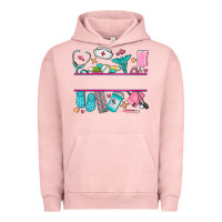 Pigment Salmon nurse elements with costom name Urban Hoodie - AdoDesignShop