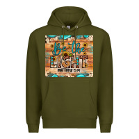 Army Green be the light matthew 5 14 Premium Hoodie - JahusDesignShop