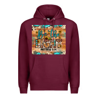 Burgundy be the light matthew 5 14 Premium Hoodie - JahusDesignShop