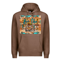 Chestnut be the light matthew 5 14 Premium Hoodie - JahusDesignShop