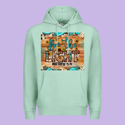 Be The Light Matthew 5 14 Premium Hoodie Designed By Jahusdesignshop