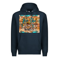 Navy be the light matthew 5 14 Premium Hoodie - JahusDesignShop