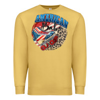 Antique Gold American babe Premium Sweatshirt - Zillion Design Studio