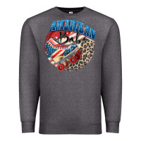 Charcoal Heather American babe Premium Sweatshirt - Zillion Design Studio