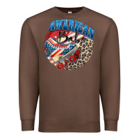 Chestnut American babe Premium Sweatshirt - Zillion Design Studio