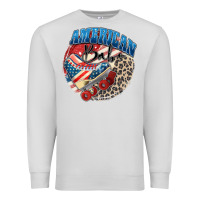 Dove Grey American babe Premium Sweatshirt - Zillion Design Studio