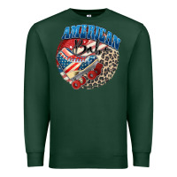 Sports Green American babe Premium Sweatshirt - Zillion Design Studio