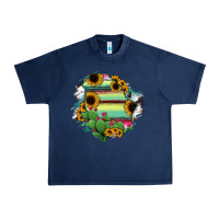 Navy Chihuahua State Of Mexico Map Urban Heavy Tee - RanaPortraitStore