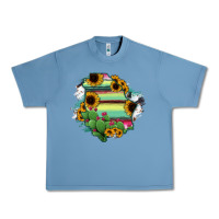 Pebble Blue Chihuahua State Of Mexico Map Urban Heavy Tee - RanaPortraitStore