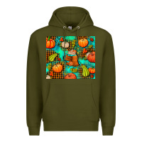 Army Green pumpkin spice and pumpkin Premium Hoodie - AdoDesignShop