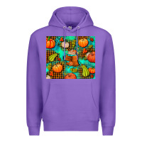 Purple pumpkin spice and pumpkin Premium Hoodie - AdoDesignShop