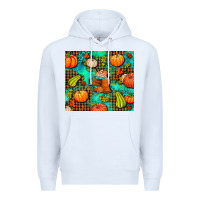 White pumpkin spice and pumpkin Premium Hoodie - AdoDesignShop