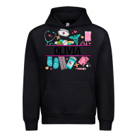 Black nurse elements with costom name Urban Hoodie - AdoDesignShop