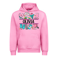 Fuchsia Pink nurse elements with costom name Urban Hoodie - AdoDesignShop