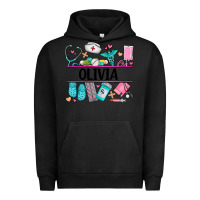Pigment Black nurse elements with costom name Urban Hoodie - AdoDesignShop
