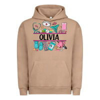 Pigment Burro nurse elements with costom name Urban Hoodie - AdoDesignShop