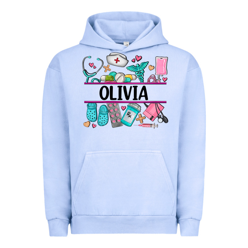 Nurse Elements With Costom Name Urban Hoodie by AdoDesignShop | Teevron